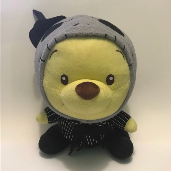Disney Baby Pooh Bear in Jack Skellington costume - Picture 2 of 6